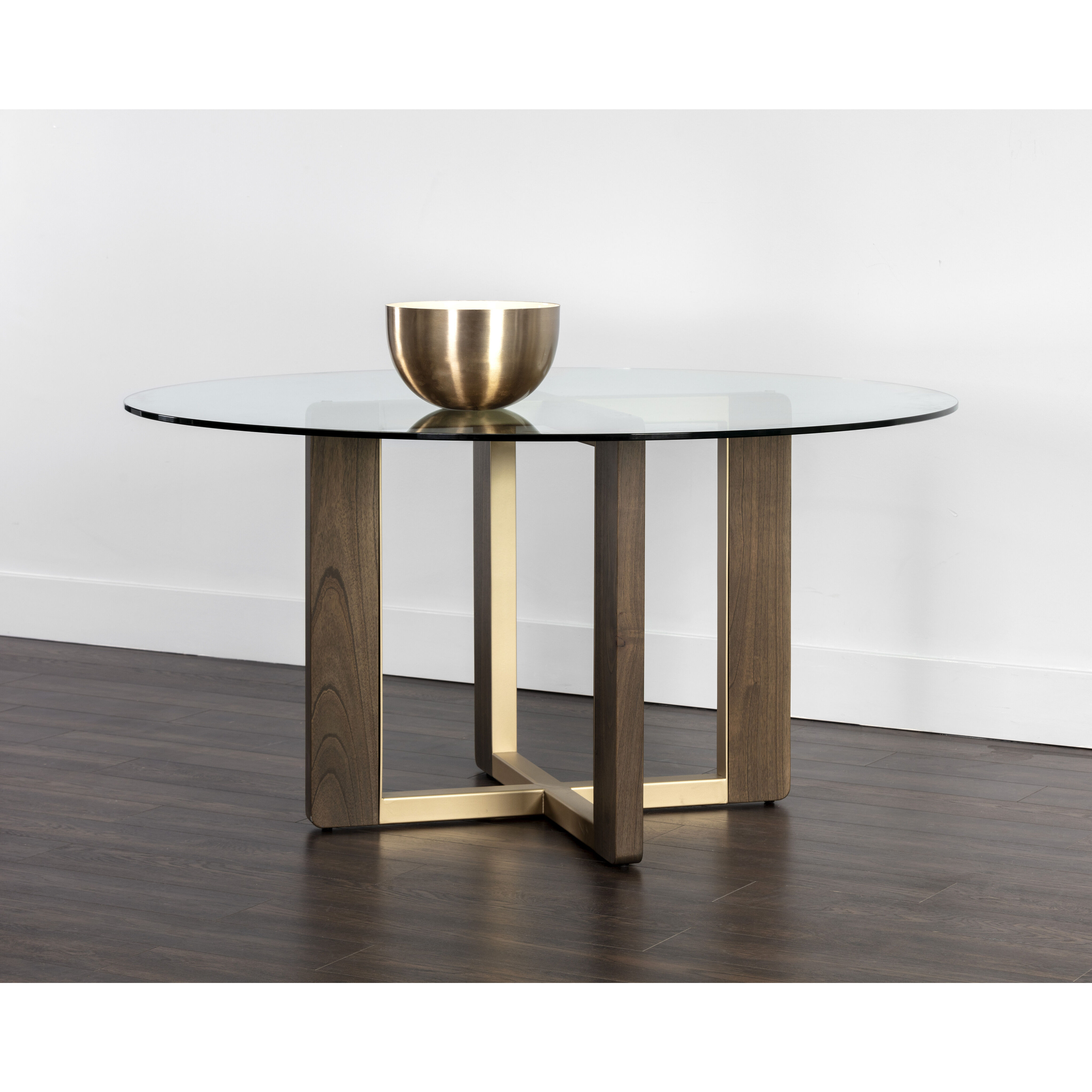 Rejane Gold / Raw Umber Dining Table Base